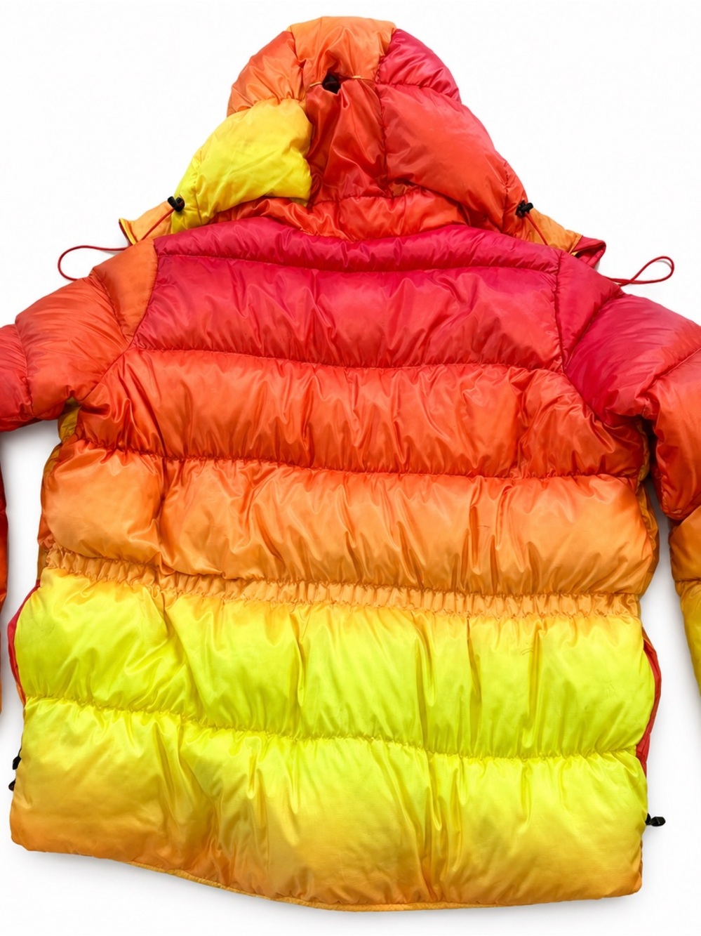 Nike ACG Red Orange Yellow Gradient Puffer Jacket - Picture 3 of 9